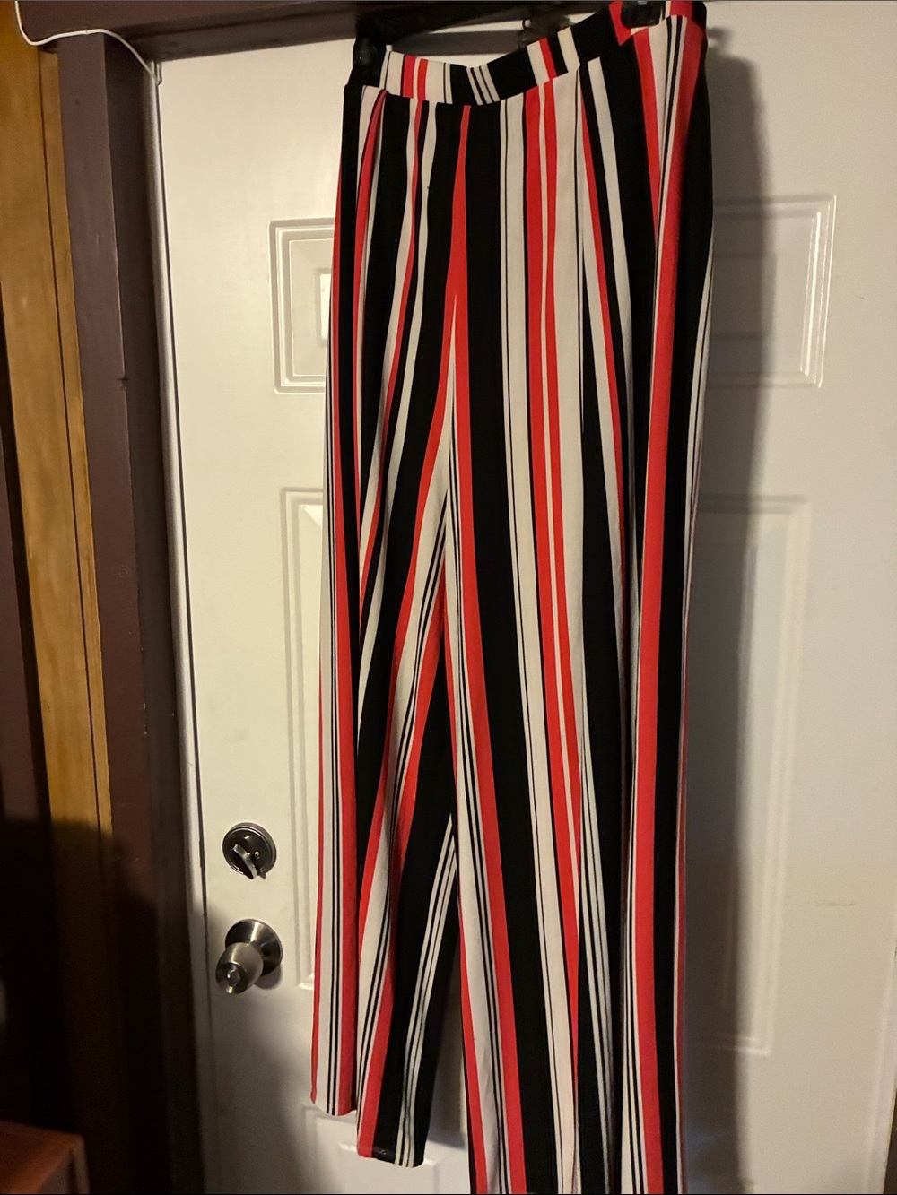 Bar III Striped Maxi Skirt - Black, White & Red